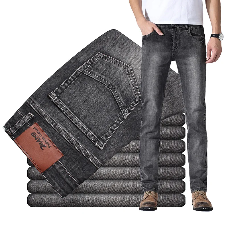 Icpans джинсы для женщин для мужчин Slim Fit стрейч Ретро четыре сезона хлопок молния Fly Мужчин 'S модные повседневные
