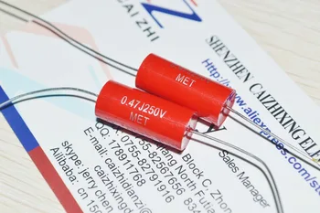

Free Shipping 10Pcs Audiophiler Axial MKP 0.47UF250VDC HIFI DIY audio grade capacitor for tube guitar amps