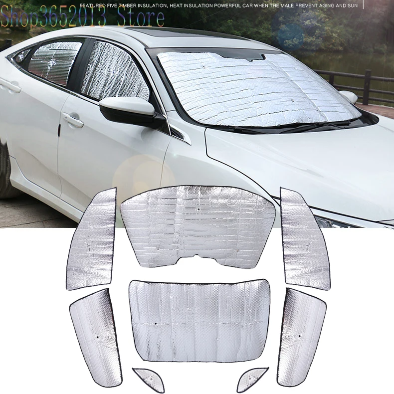 

Car Styling 8pcs Fit For Honda 10th Gen Civic sedan 2016-2019 Car Window Sun Shade Auto Visor Windshield Block Cover