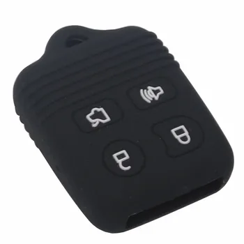 Keyforkess 4 pulsanti copertura in Silicone senza chiave di transito chiave auto remota adatta per Refit Ford Lincoln Mercury Fob Case - Jingyuqin 4 pulsanti copertura in Silicone senza chiave di transito chiave auto remota adatta per