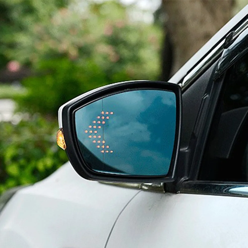 

Brand New Power Heated Blue Wide Angle Sight Side Rear View Mirror Glasses For Ford Kuga