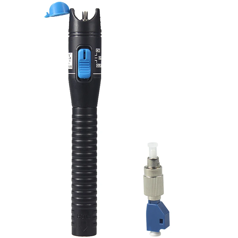 

Plastic Visual Fault Locator Fiber Optic Cable Tester 1-5KM with FC-LC fiber adapter for SC FC LC ST Universial Connector