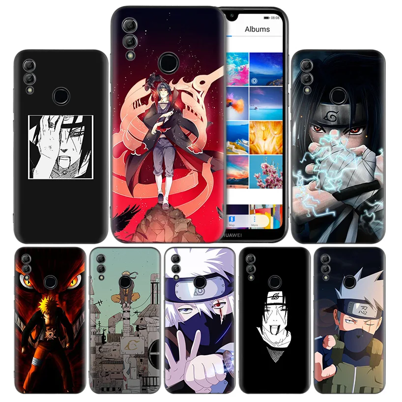 

Naruto Anime Black Silicone Case Cover for Huawei Honor 8X 8C 8A 8S 10 10i Lite Play V20 Y9 Y7 Y6 Y5 Prime 2018 2019