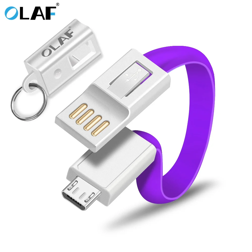 

OLAF Micro USB Cable For Samsung Huawei Xiaomi Android Tablet Candy USB Cable 20CM Micro Fast charging Data Cord Cables