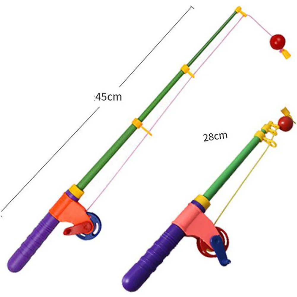 2 шт. Дети Подарок для ребенка малыша Магнитная Удочка инструменты игрушки для ванной игры 45 см большой Размеры удочка