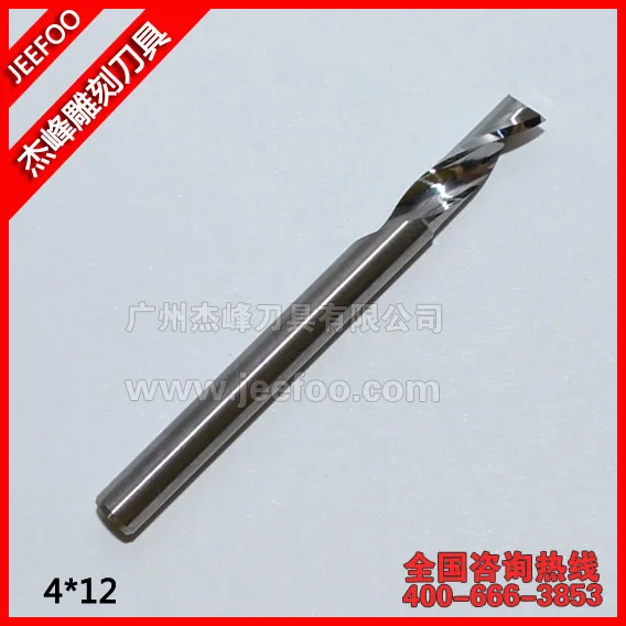 4*12 Carbide Tungsten End Mill CNC Machine Milling Cutter Cutting Bits For Aluminumin Milling