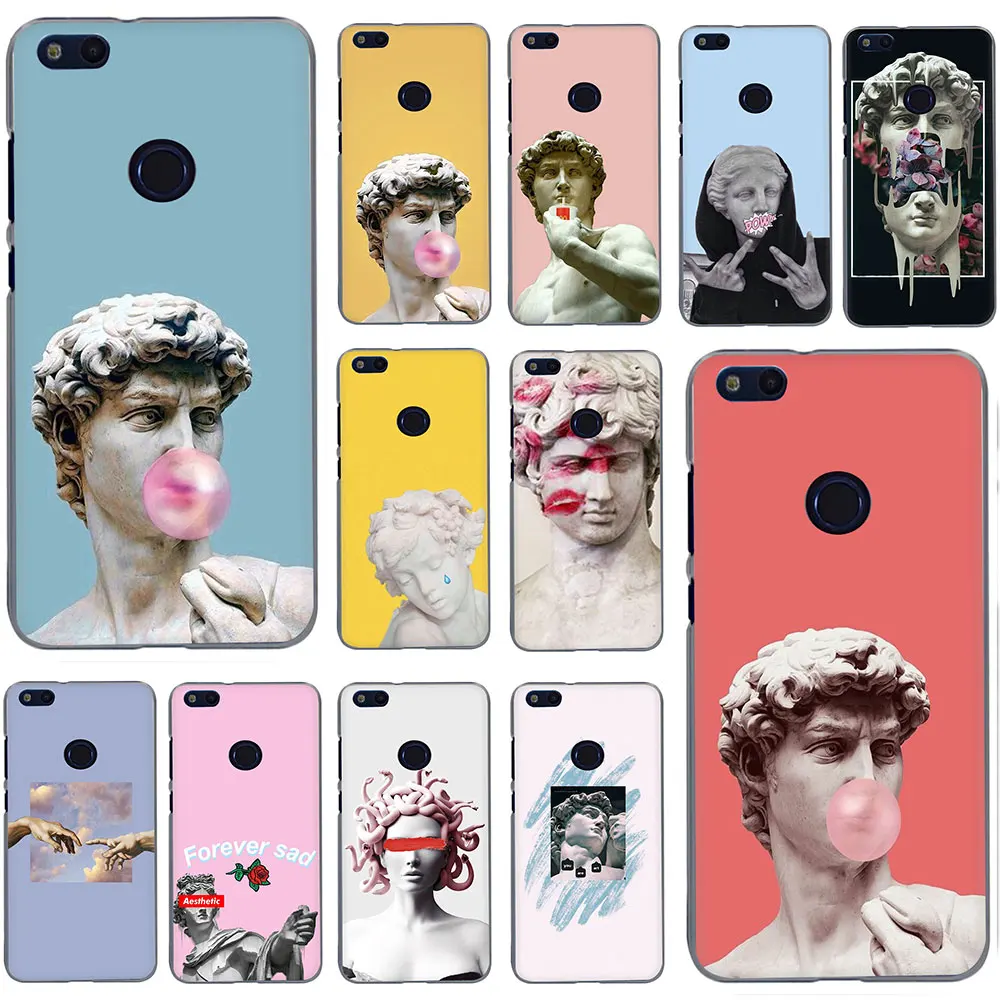 

David art plaster statue Hard Phone Case for Huawei Honor 20 Play 6 7 8 A C Pro 7C 5.99in 7 9 10 X Lite