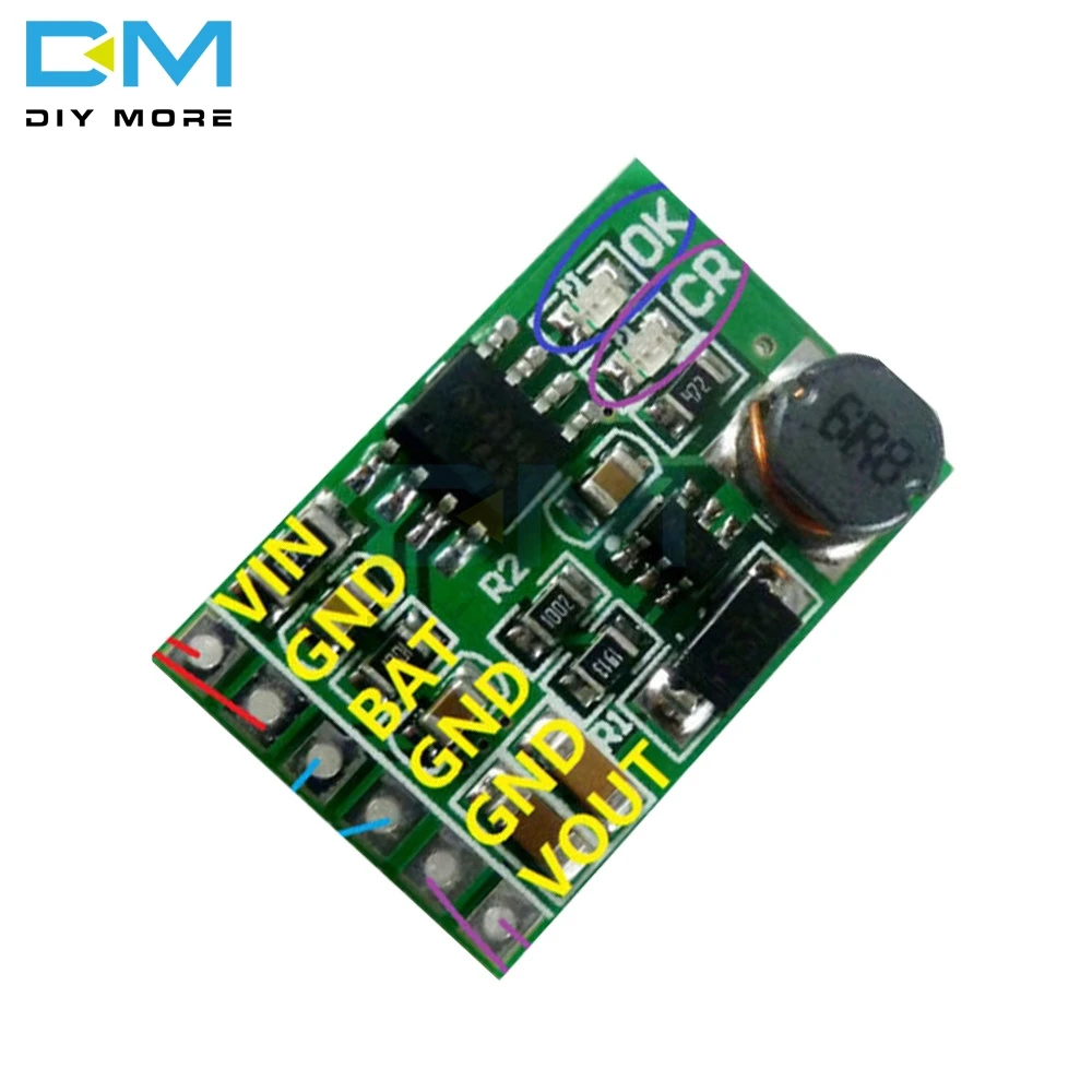 

12V 2in1 Lithium Battery Charger Discharger Boost Board DC-DC Converter Step-up Module 3.7V 5V to 12VDC for IP PTZ Camera UPS