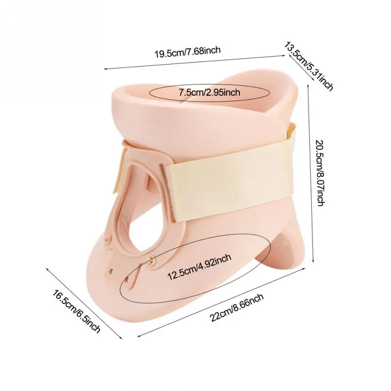 Медицинский шейный воротник-распорка поддержка шеи облегчение боли шеи Ортез иммобилайзер подтяжки шеи Массаж для женщин мужчин - Цвет: M