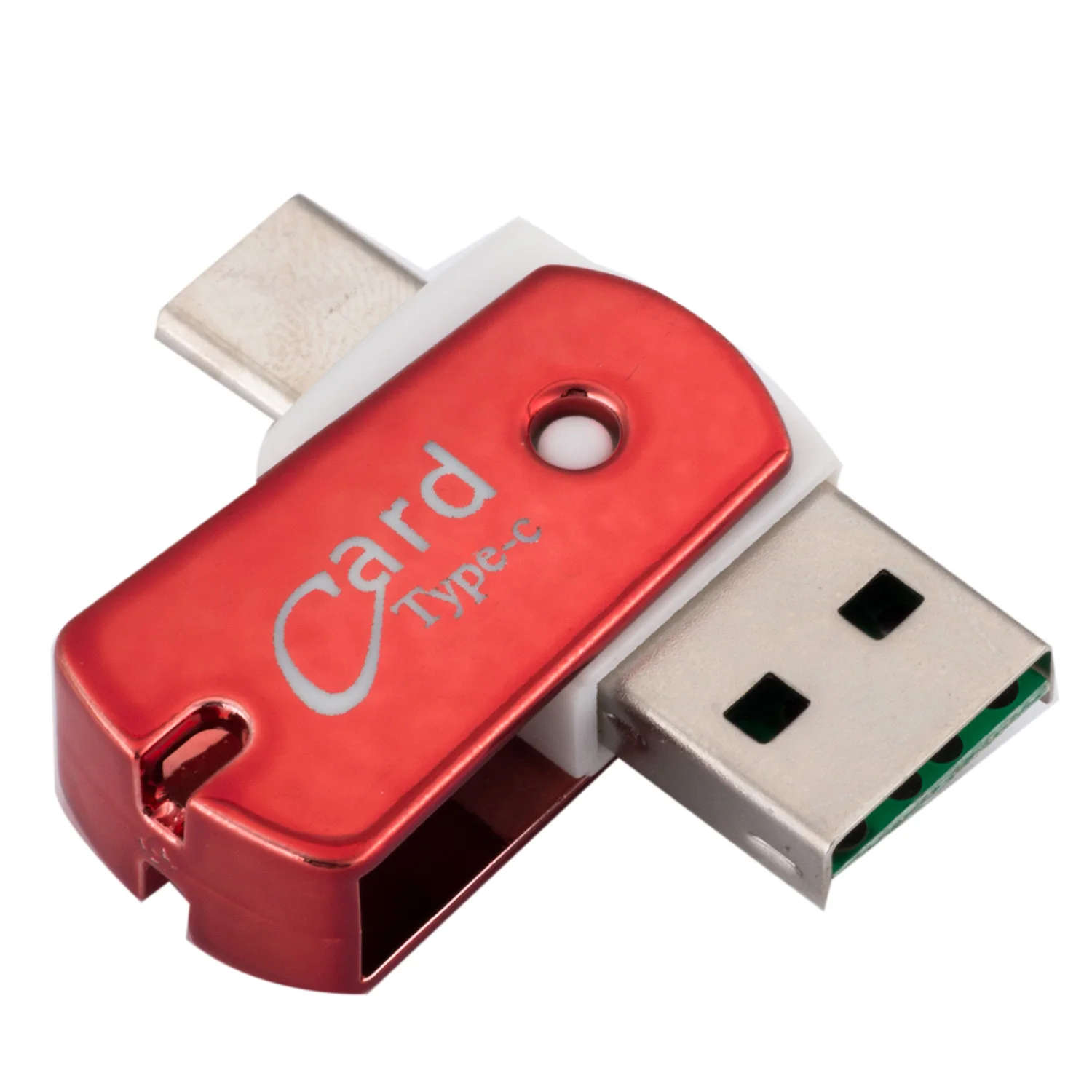 

OTG Type-C To USB 3.1 Micro-SD TF Card Reader Adapter for Android Mobile phone Computer Lector de tarjetas(Red)