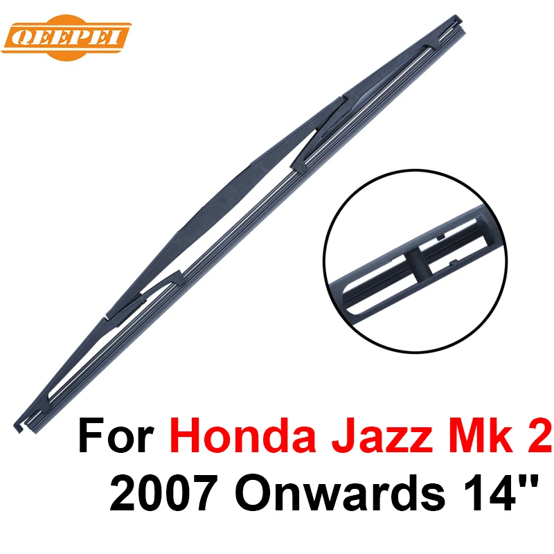 QEEPEI Rear Wiper Blade No Arm For Honda Jazz Mk 2 2007 Onwards 14'' 5 door Hatchback High