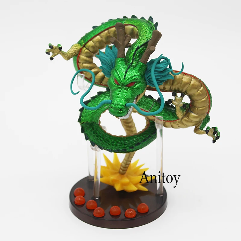 Аниме Dragon Ball Z Shenron цвета металлик Ver. ПВХ фигурка Коллекционная модель игрушки 16 см