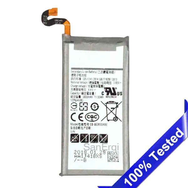 

10pcs EB-BG950ABE 3000mAh Phone Battery For Samsung Galaxy S8 G950F G950U G950 Battery Replacement Battery