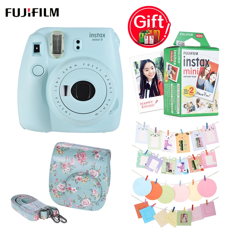 

Fujifilm Instax Mini 9 Camera + 20 Sheets Mini 8 9 Instant Film +32pcs Camera Accessories + Mini 8 9 Instax Camera Case Bag