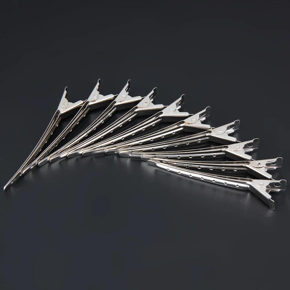 10pcs Hair Clips Barrettes Headwear Stainless Hairdressing Clips Clamp Salon Hairpins Hair Accessories DIY Hair Styling Tools