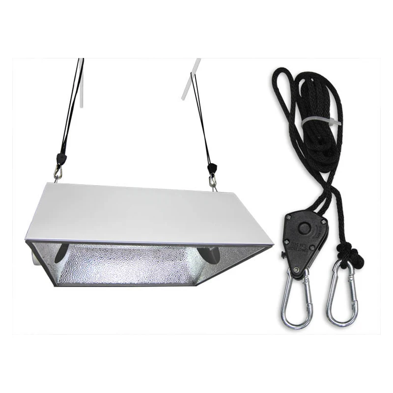 2Pcs 1/8 Inch 68KG Adjustable Grow Light Rope Hanger Heavy Duty Ratchets Rope for Reflector
