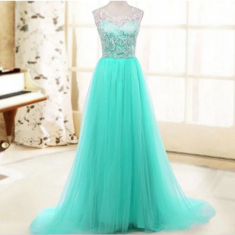 light blue long frock