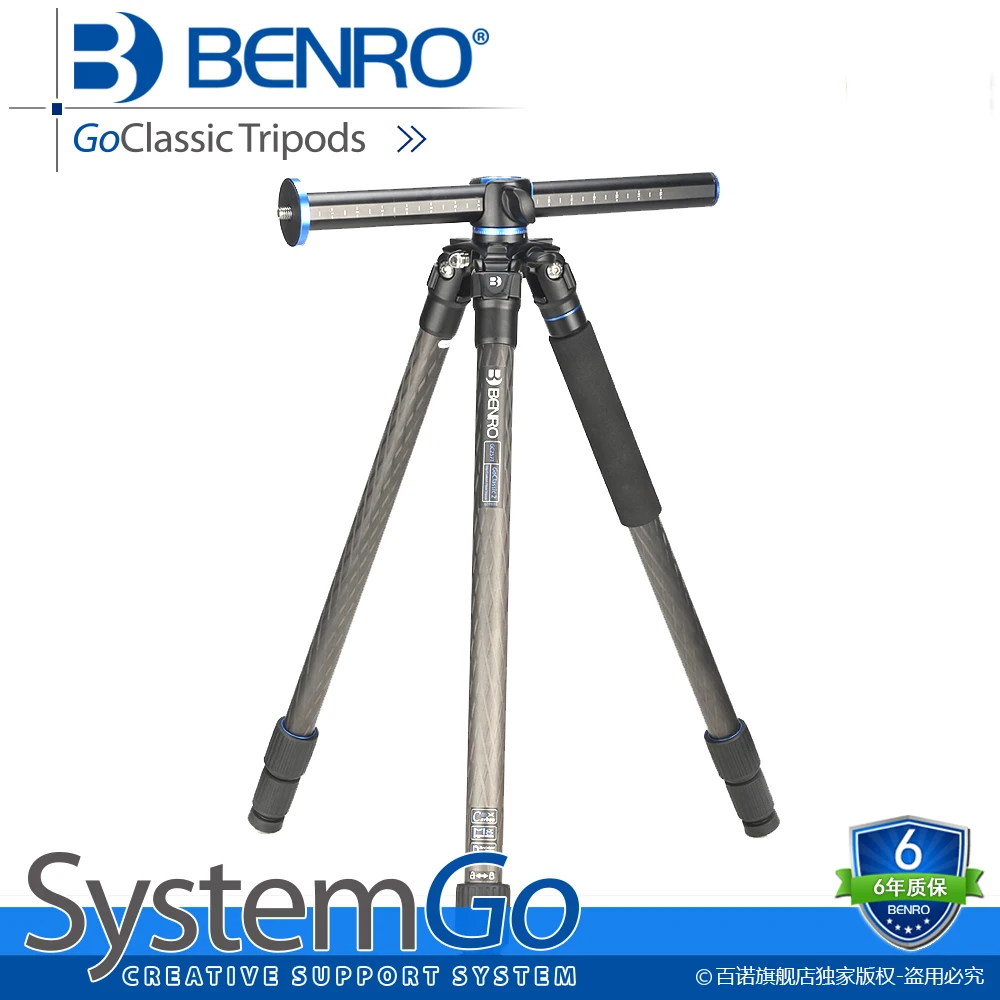 BENRO 1.58KG Portable Professional Camera Tripod 3 Leg Section Tripod For SLR Cameras No Head