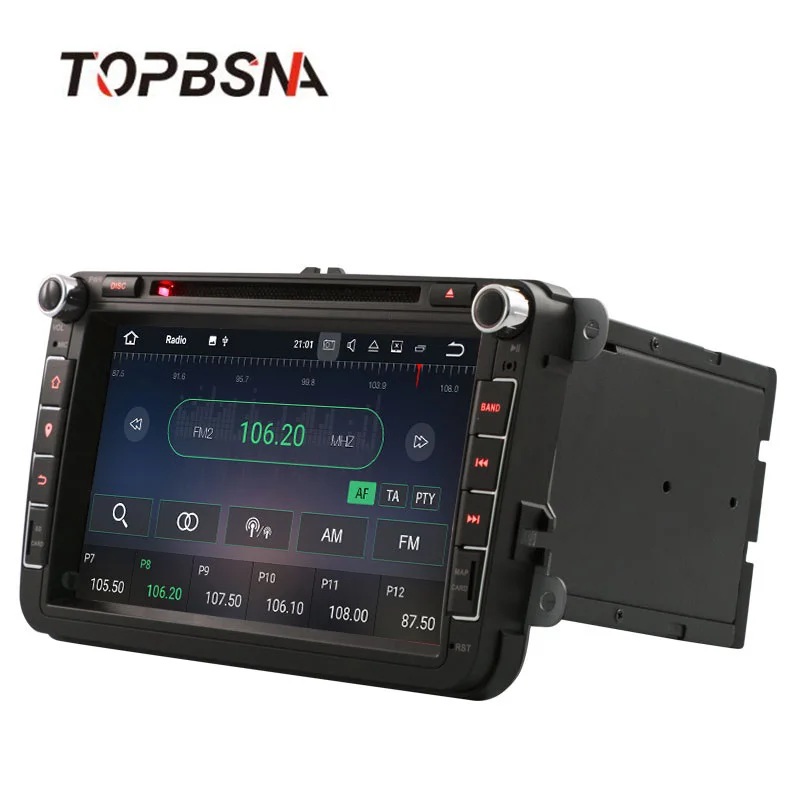 Clearance TOPBSNA Android 7.1 Car DVD Player For Volkswagen VW Passat B6 CC b7 Polo MK4 MK5 Golf 4 5 Tiguan Jetta BORA 2 Din GPS Navi RDS 3
