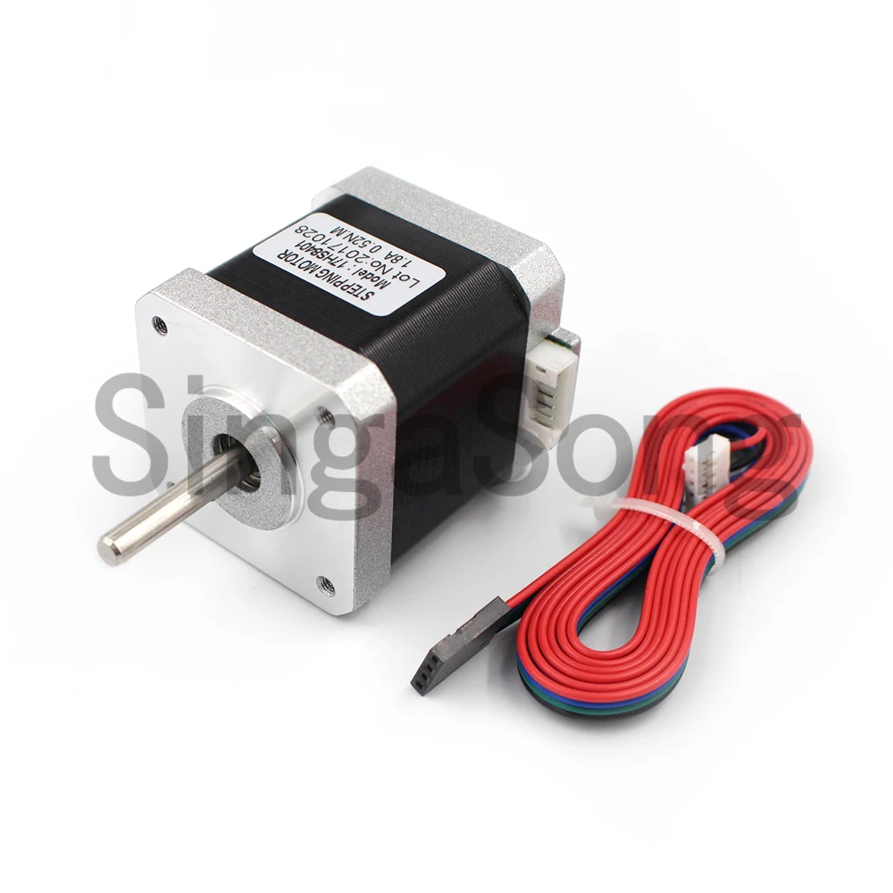 4 lead Nema17 шаговый двигатель 42 Мотор 17HS8401 1.7A CE ROSH ISO CNC лазерный и 3D принтер мотор с