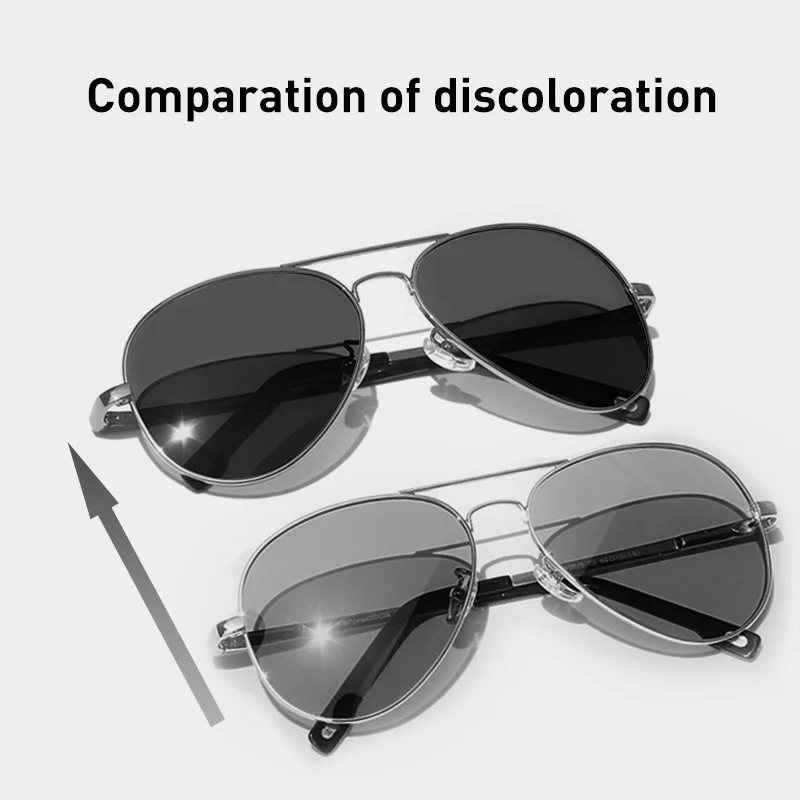 Beste CAPONI Vintage Pilot Zonnebril Mannen Gepolariseerde Vissen Shades Mannelijke Verkleuring Classic Merk Designer Zonnebril UV400 CP3025