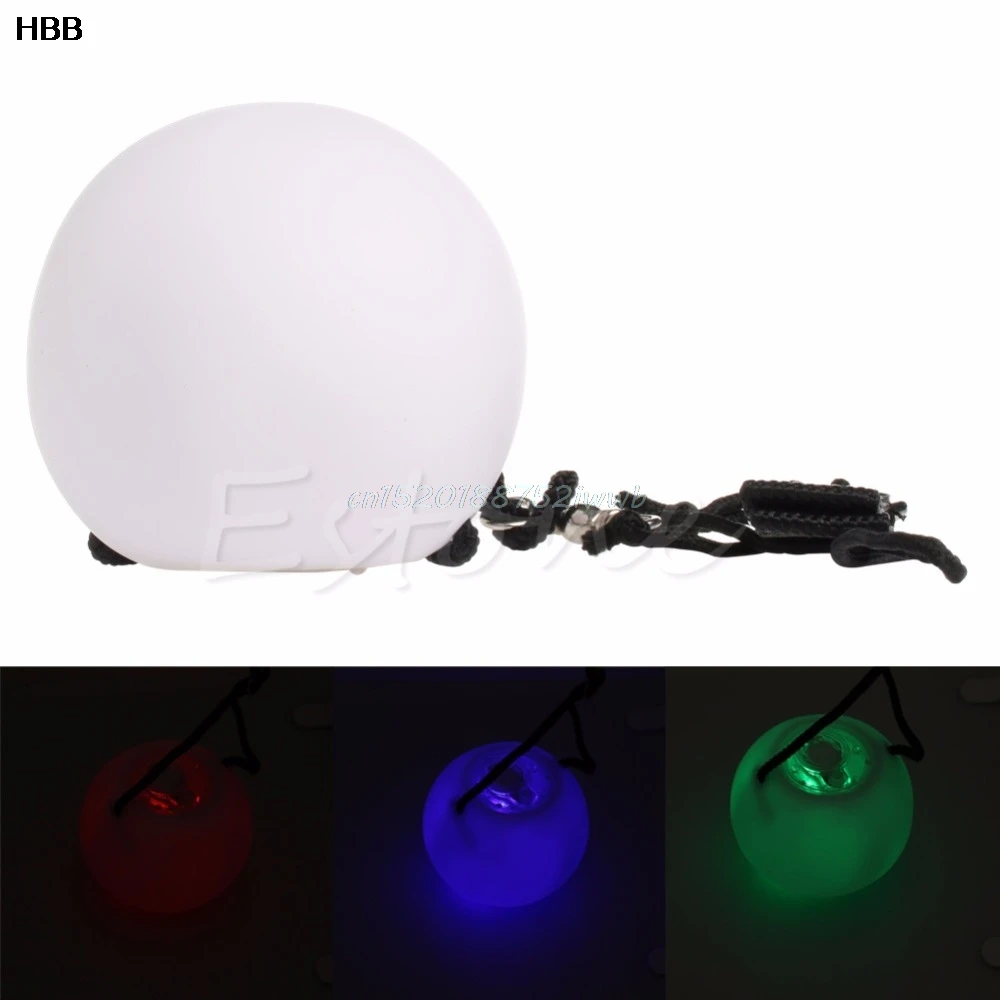 

Pro LED multicolore Glow POI Jete Balls Light up pour danse du ventre main Props #T026#