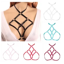 Сексуальные топы Для женщин плюс Регулируемая обвязка Бюстгальтер выдалбливают нагрудный ремень клетке панк дамское бельё в готическом стиле Strappy красный фестиваль одежда в стиле рейв