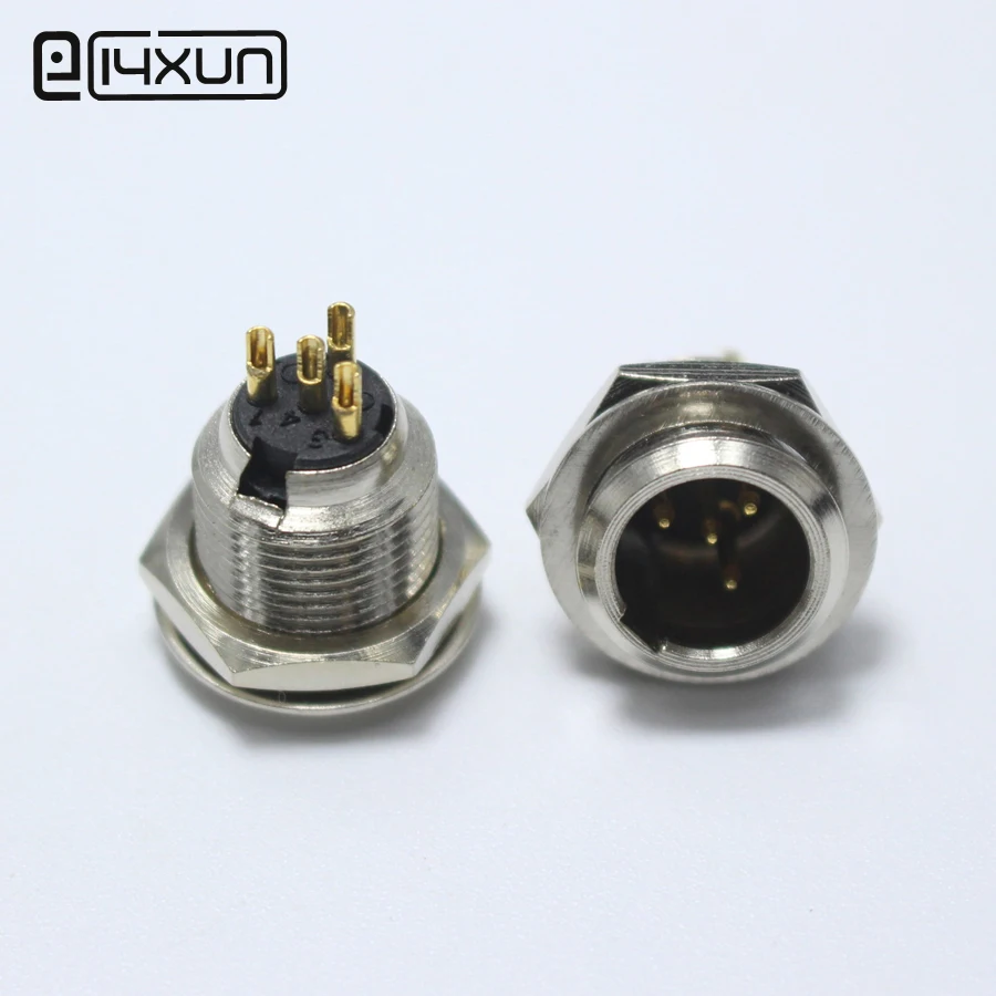 1 шт. Мини XLR 4 pin штекер аудиосигнала микрофон шасси крепление Аудио Микрофон