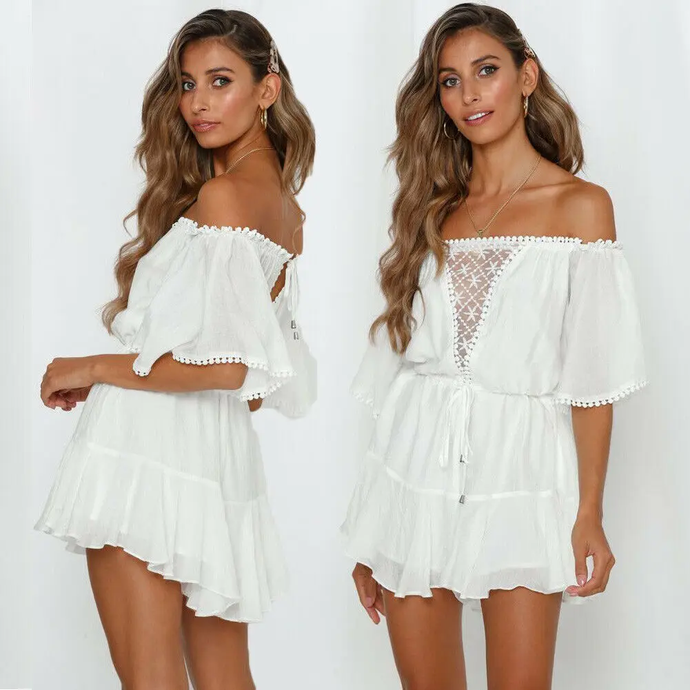 Mono mameluco pelele Bodycon para mujer, pantalones cortos bohemios para fiesta y playa de verano
