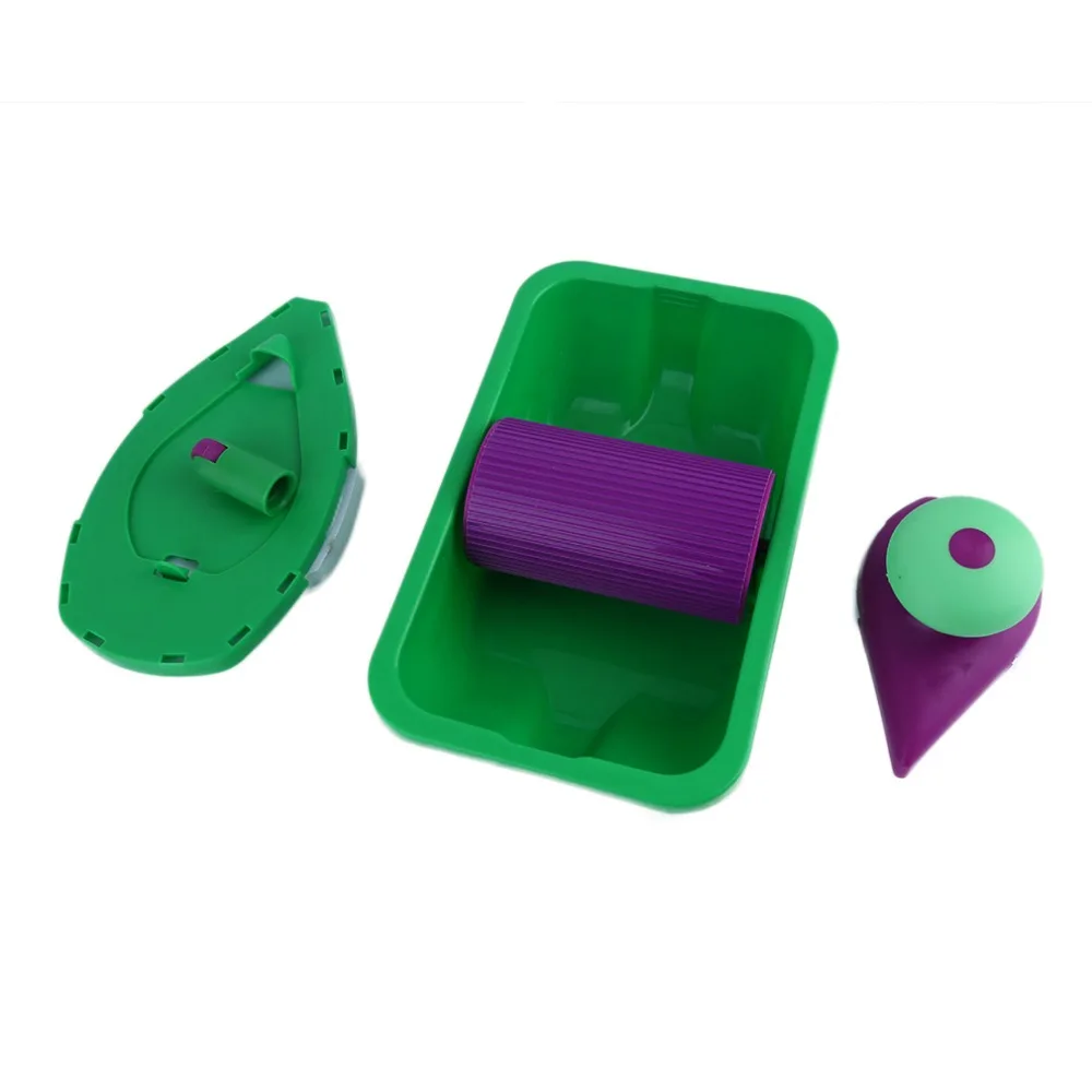 1Set Decorative Paint Roller Tray Set Painting Brush paint pad pro