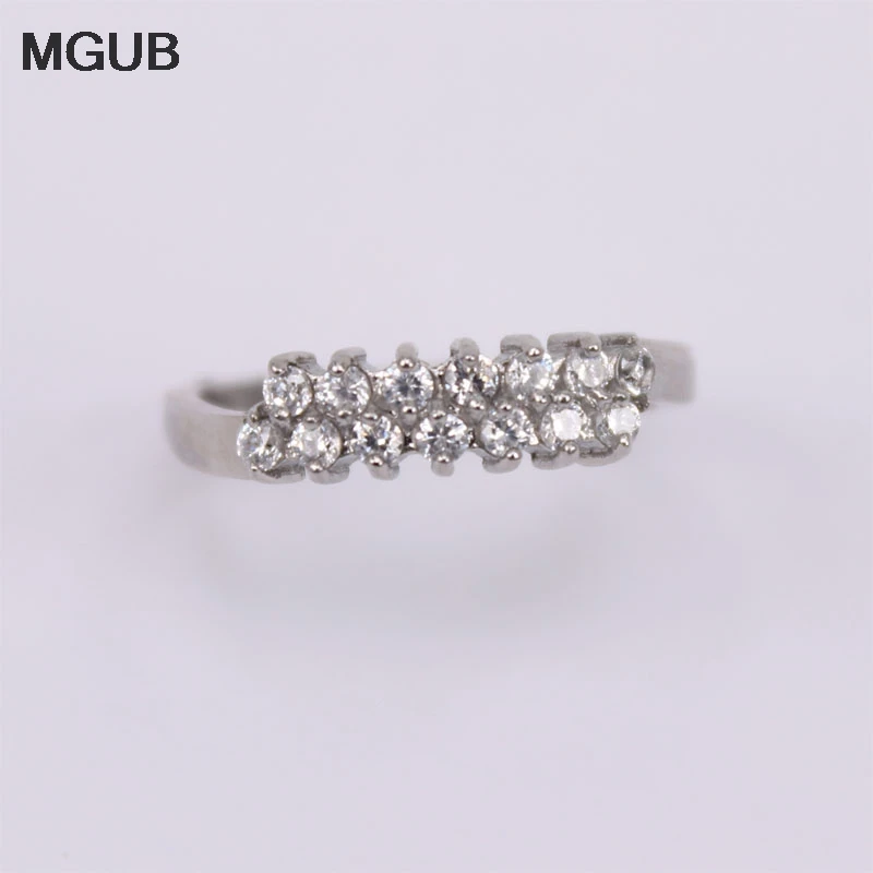 

Double row of fine claws and zircon rings High quality fashion women wear 5#-8# size selection Exquisite workmanship, never fade