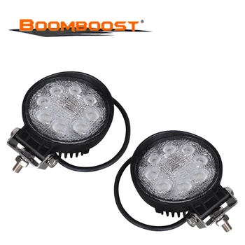 

Work Light 12V IP67 Spot Fog Light ATV UTV Work Light 27W LED Off Road ATV Tractor Train Bus 2Pcs for all Boat spotlight