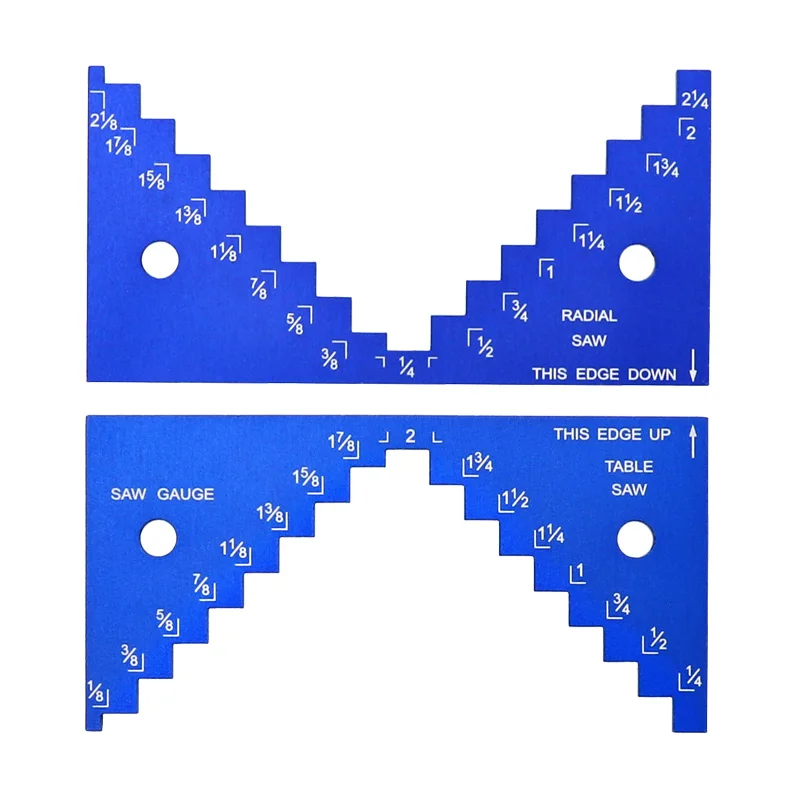 Калибр глубины от 1/8 до 2-1/4 дюймов алюминиевый сплав пила Калибр для настольной пилы установка резки