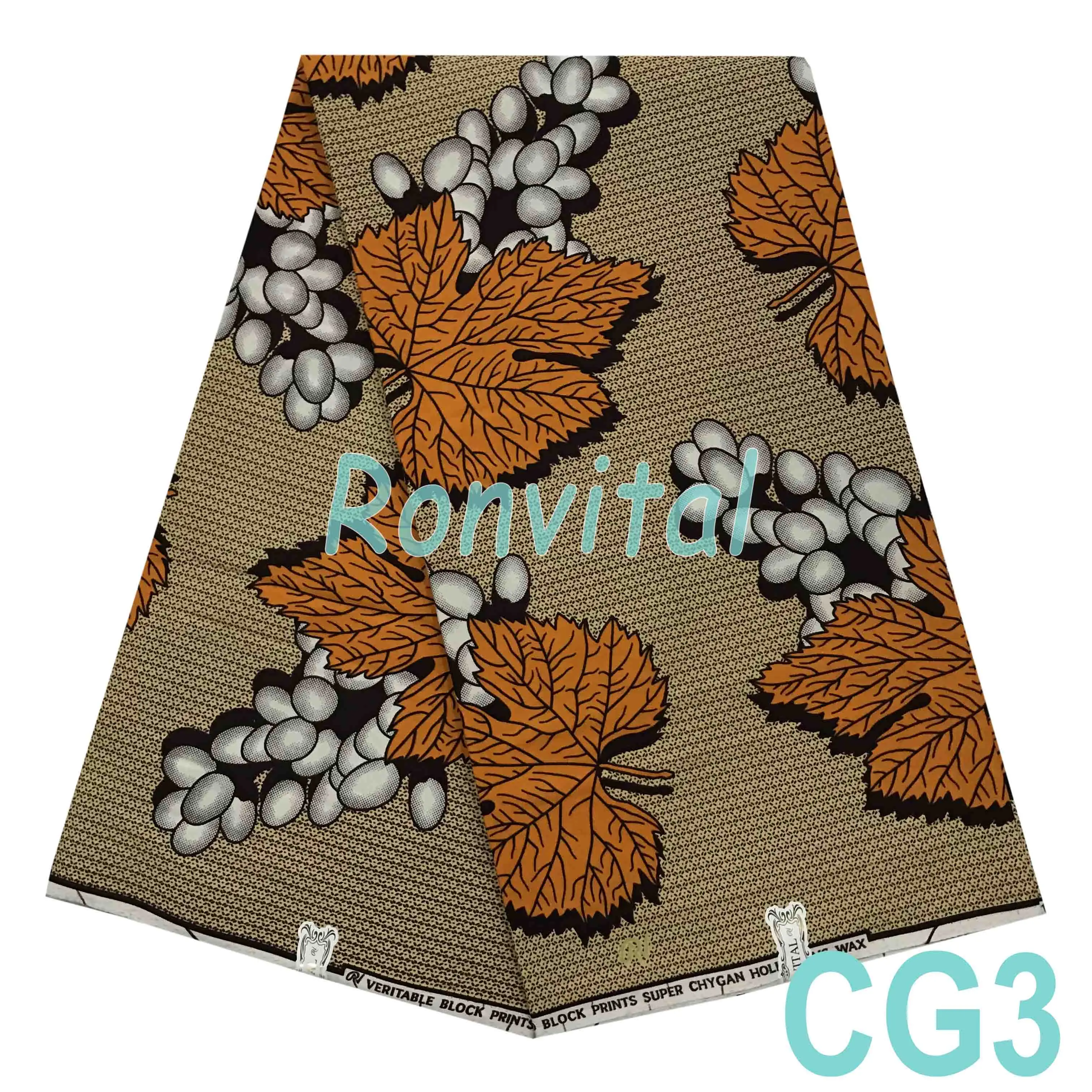 Ronvital CHYGAN воск высокого качества голландский 100% хлопок печати HOLLAN материал DIY