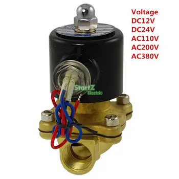 

2way2position 3/8' Electric Solenoid Valve N/C Gas Water Air 2W160-10
