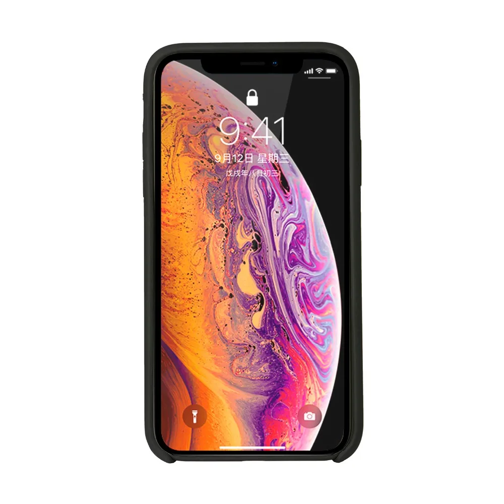 Для iPhone XR силиконовый Официальный Оригинальный чехол для Apple IPhone XR 6,1 дюймов жидкий защитный чехол 10 шт./лот