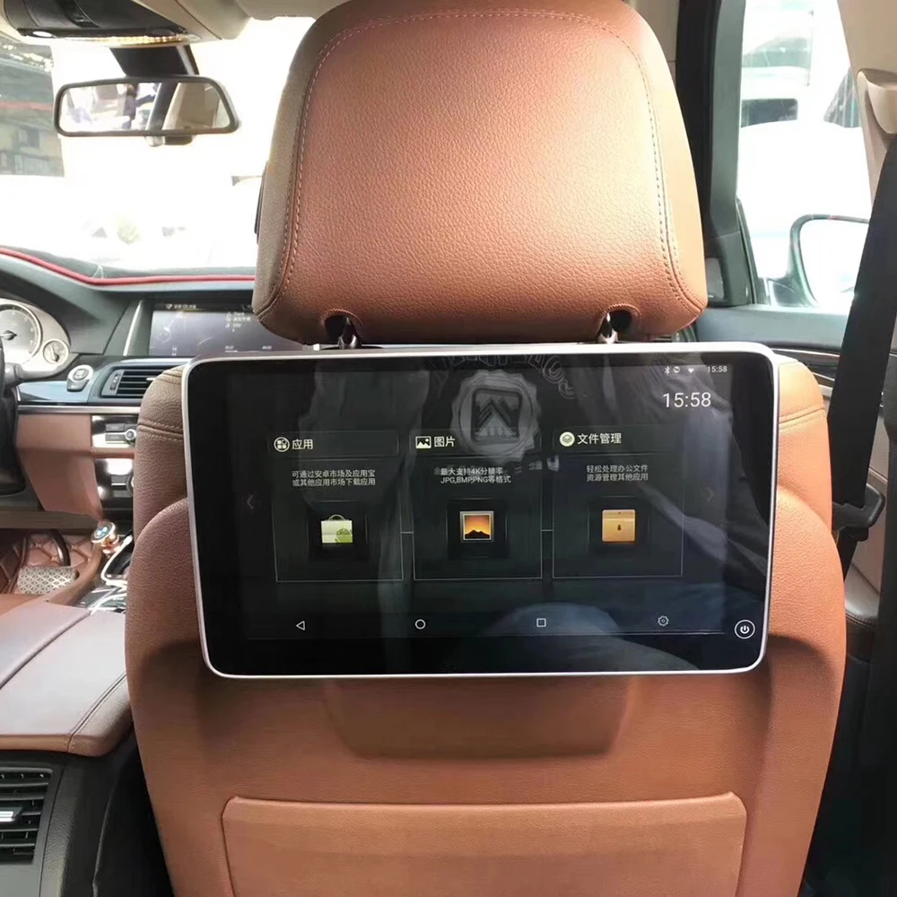 

Auto Television HD 4K Screen Android 7.1 Headrest DVD Player WIth TV Monitor For BMW 550i xDrive Car Entertainment System