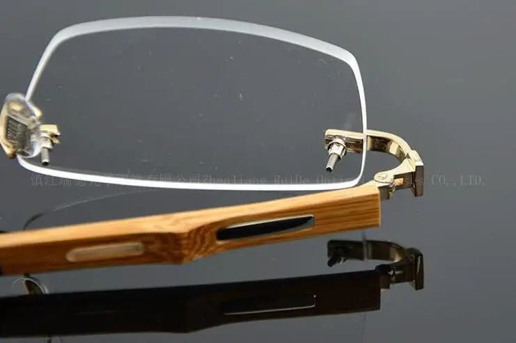 Титановая оправа для очков бамбуковые дужки очки без оправы Rx able|titanium eyeglass
