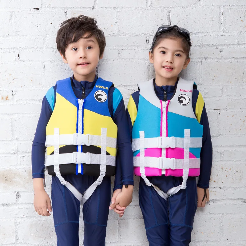 Неопрен ребенка спасательный жилет Плавание куртка для Плавание размещения Куртки Мальчики и Девочки Дети Малыш молодежи От 1 до 12 лет Zip-up