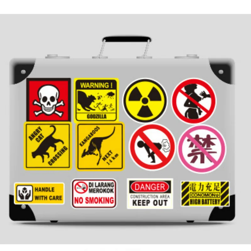 50Pieces/set Warning sign SQL Programming Geek Hacker Bitcoin developer Language APP Logo Funny Laptop Phone waterproof Sticker