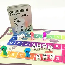 Настольная игра побега динозавра английская орфографическая игра слова детские развивающие игрушки родитель-ребенок настольная игра