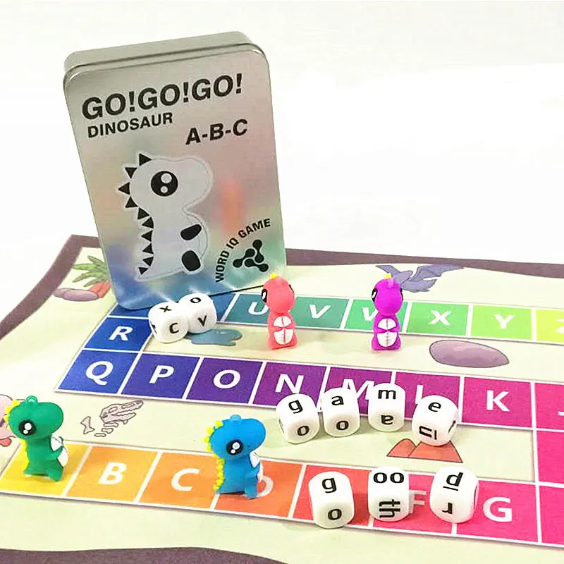Board game escape dinosaur English spelling word game children's educational toys parent-child desktop game