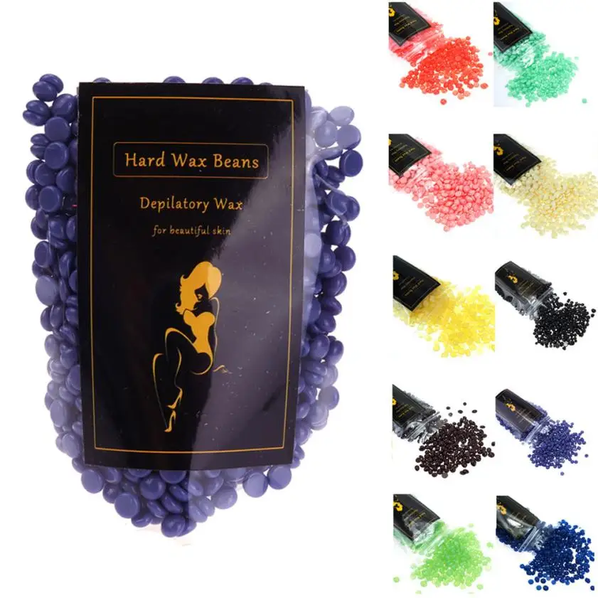 2017 No Strip Depilatory Hot Film Hard Wax Pellet Waxing Bikini Hair Removal Bean 2017 dropship