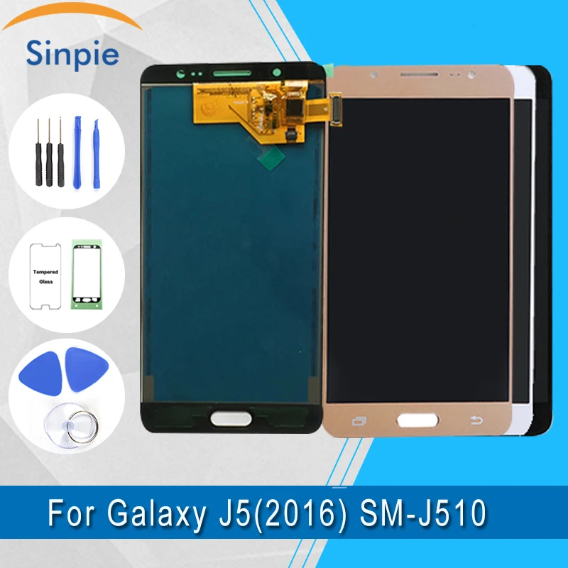 

Super Amoled Mobile Phone LCD For Samsung Galaxy J5 2016 J510F Touch Screen Assembly Original quality J510 LCD+Tools