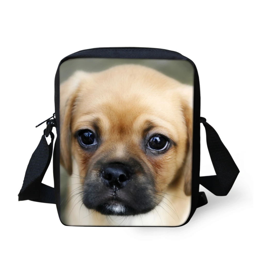 FORUDESIGNS Cute Puppy Pattern Children Small Crossbody Bags Pet Dogs