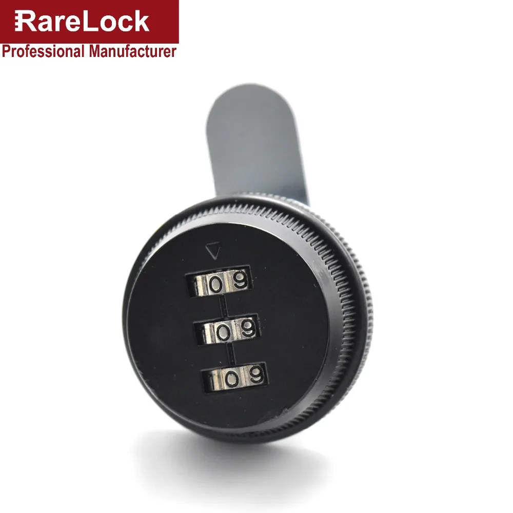Rarelock Combination Cam Lock Black Zinc Alloy Convenient