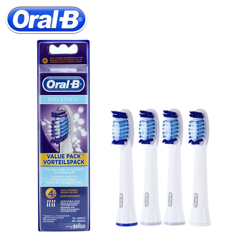 

4pc/Pack Oral B Replaceable Electric Toothbrush Heads SR32-4 Deep Dlean Tooth Brush Heads Fits For Pulsonic Electric Toothbrush