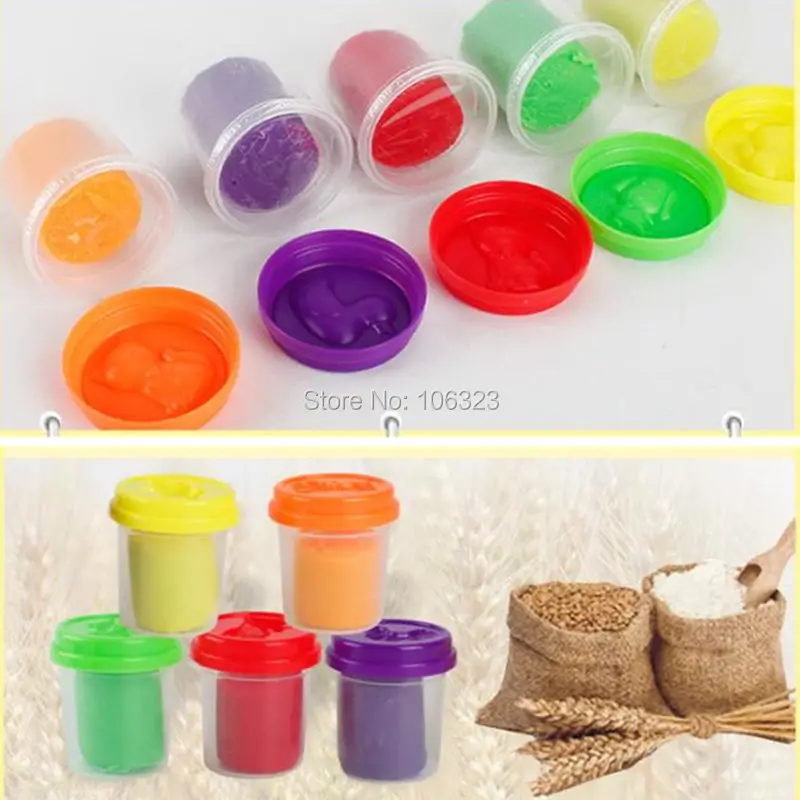 Creativ DIY 12 красочный двойной Playdough Refill чехол с изображением животного детский набор