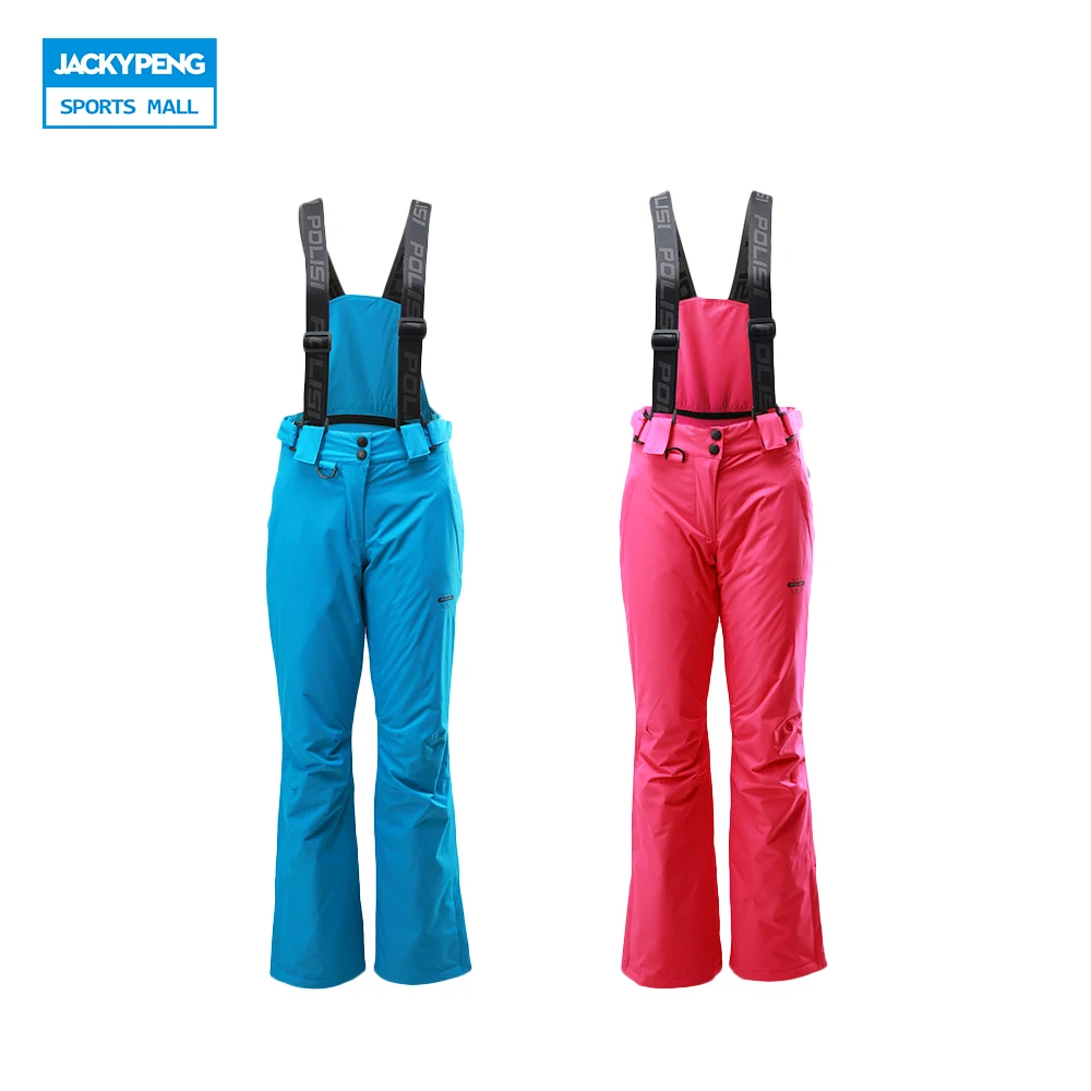

New Professional Thermal Warm Ski Bib Pants Waterproof Windproof Outdoor Sport Snowboard Pants Women Skiing Snow Trousers