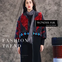 Элегантная шерстяная меховая одежда с рукавами три четверти, многоцветная Меховая куртка из овечьей шерсти, винтажное шерстяное пальто, меховая куртка из натурального меха